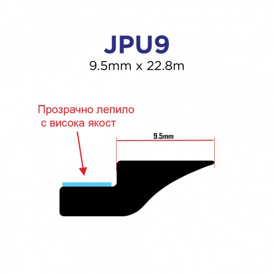Универсално уплътнение 9,5 mm x 22,8 m